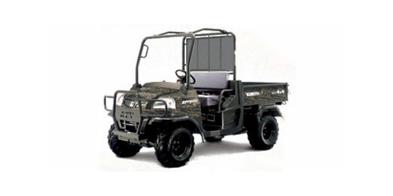 2010 Kubota RTV900 Worksite Realtree  Hardwoods  Camouflage specifications