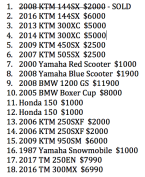 Thumbnail Photo 2 for 2016 KTM 150SX for Sale by Owner