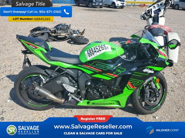 特別価格 2024 Kawasaki Ninja® ZX™-6R Metallic Flat Spark Black/Ebony