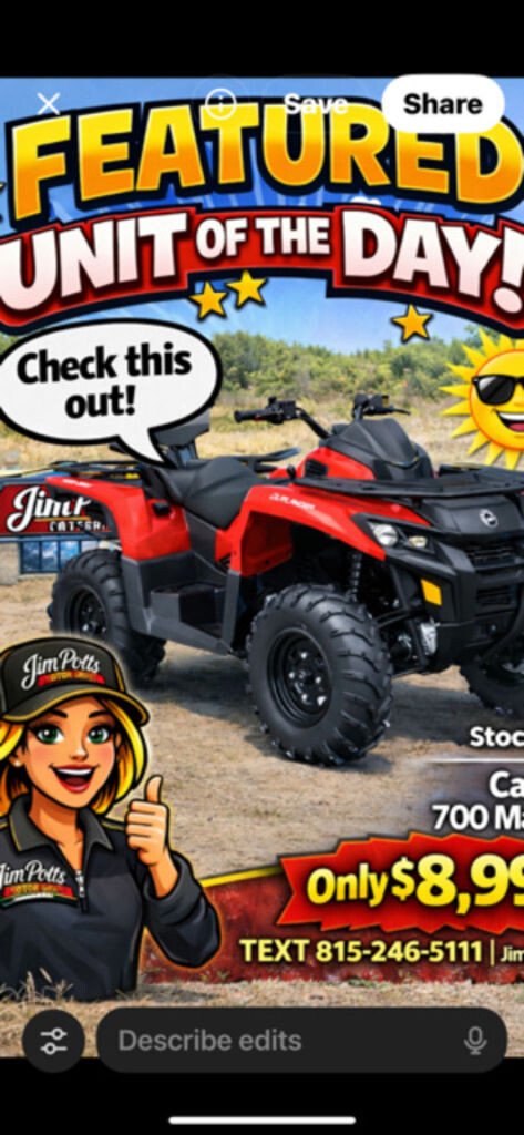 New 2025 Can-Am Outlander MAX 700 DPS