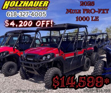 New 2025 Kawasaki Mule PRO-FXT