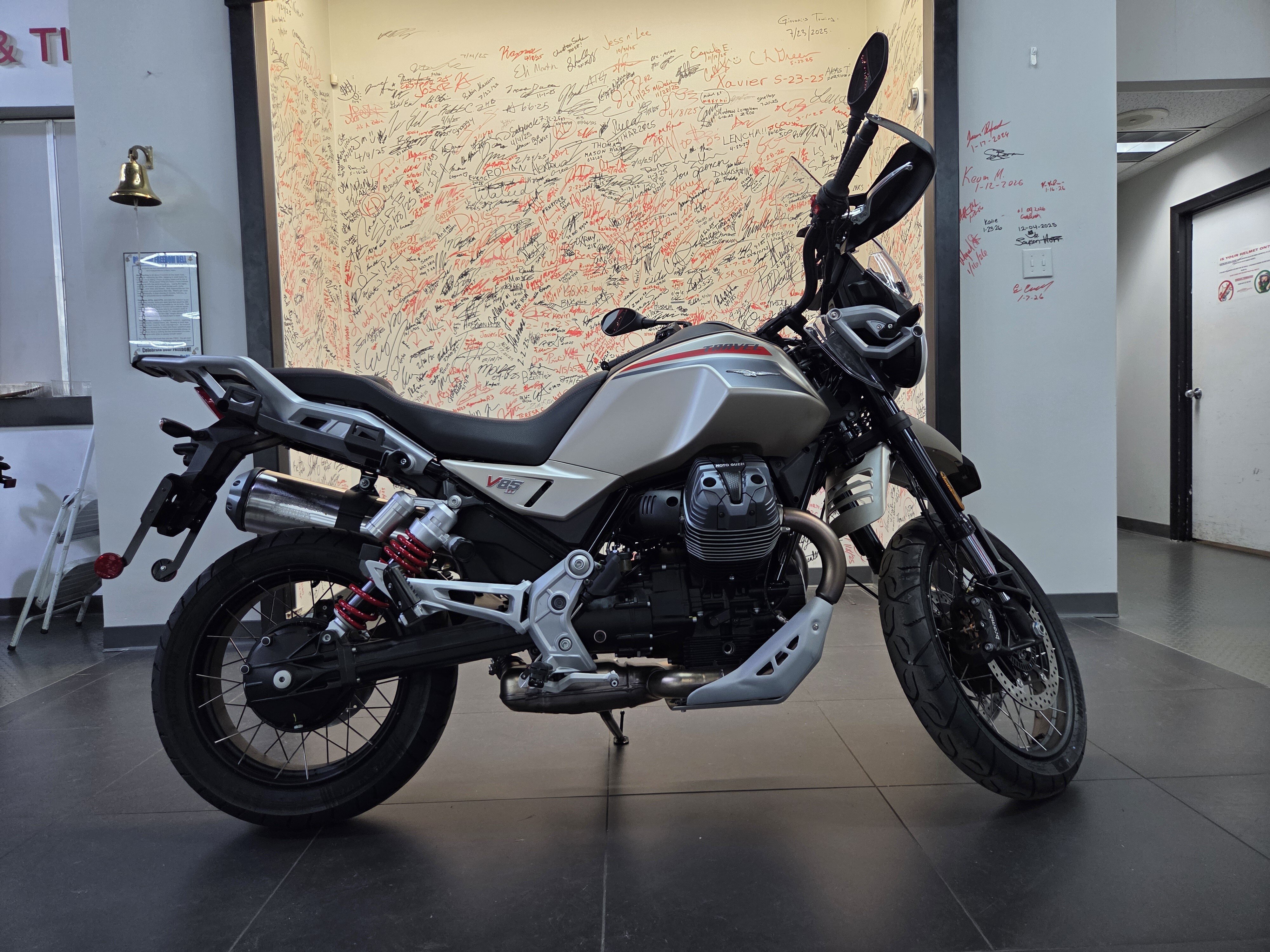 New 2025 Moto Guzzi V85 Travel