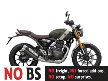New 2025 Triumph Scrambler 400 X