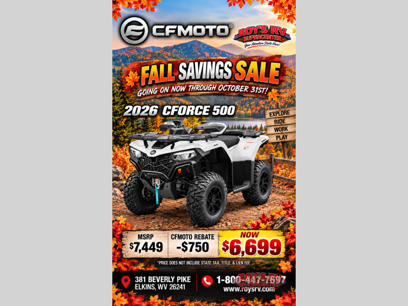 New 2026 CFMoto CForce 500