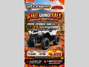 New 2026 CFMoto CForce 500