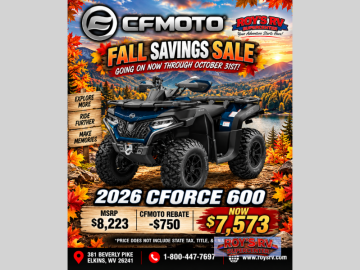 New 2026 CFMoto CForce 600