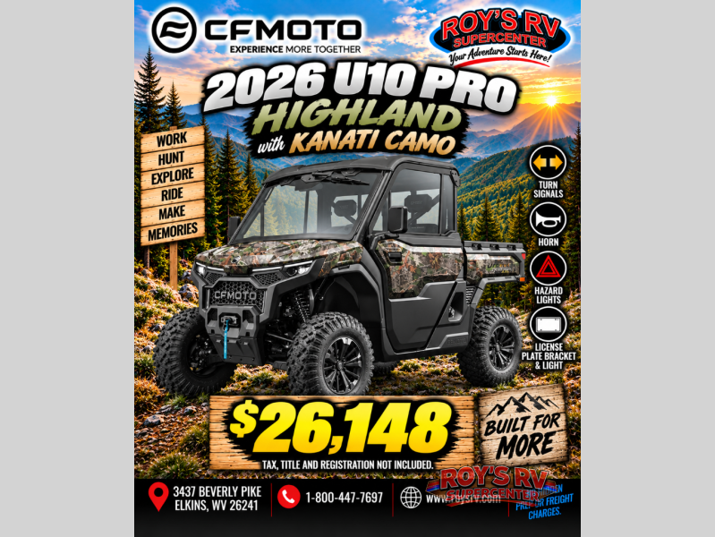 New 2026 CFMoto UForce 1000