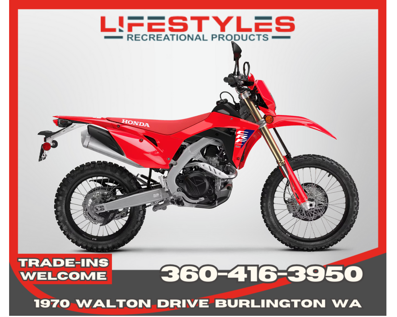 New 2026 Honda CRF450RL