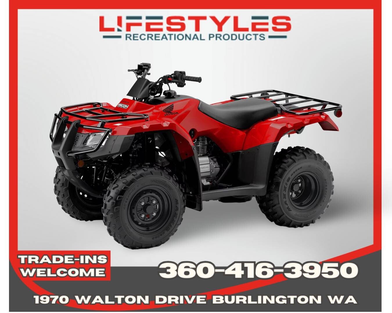 New 2026 Honda FourTrax Recon ES