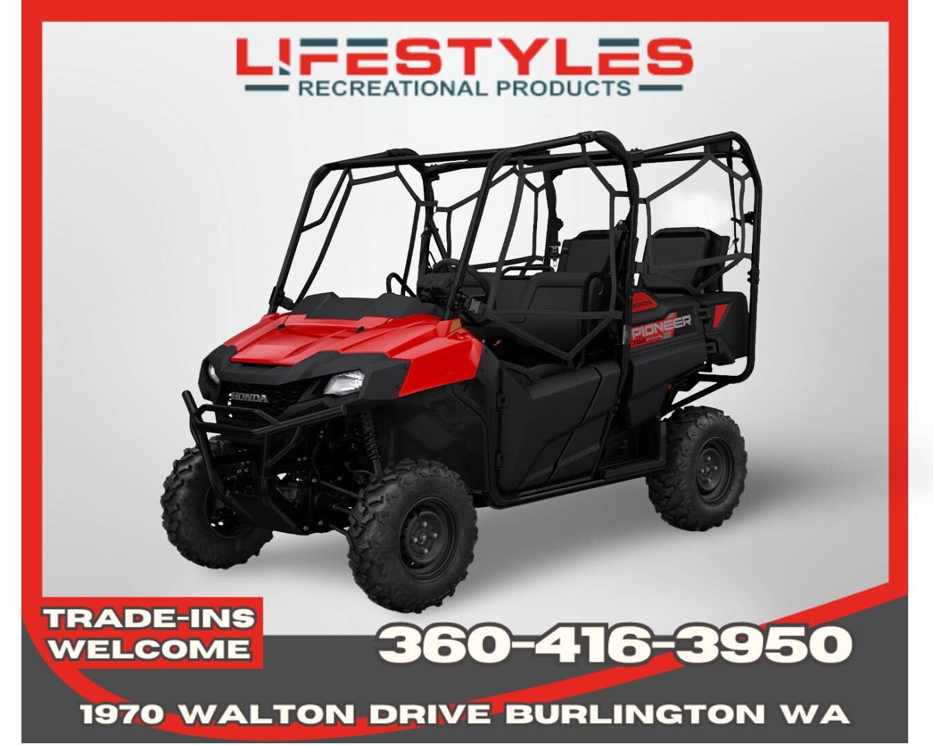 New 2026 Honda Pioneer 700 4