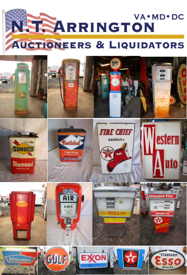 PETROLIANA - GAS PUMPS - PORCELAIN SIGNS - ADVERTISING AUCTION - Online Only