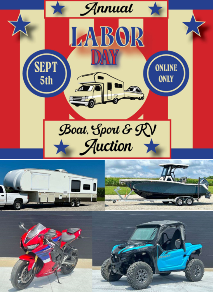 Labor Day Boat, Sport, & RV Online Only Auction
