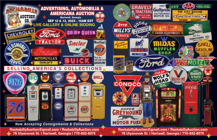 Two Day Advertising, Automobilia, & Americana - Live with Online Bidding