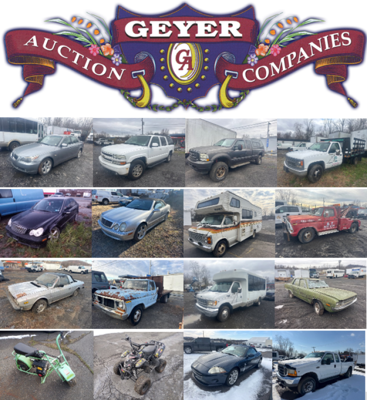 Salvage & Parts Vehicle Online Auction – Bechtelsville, PA