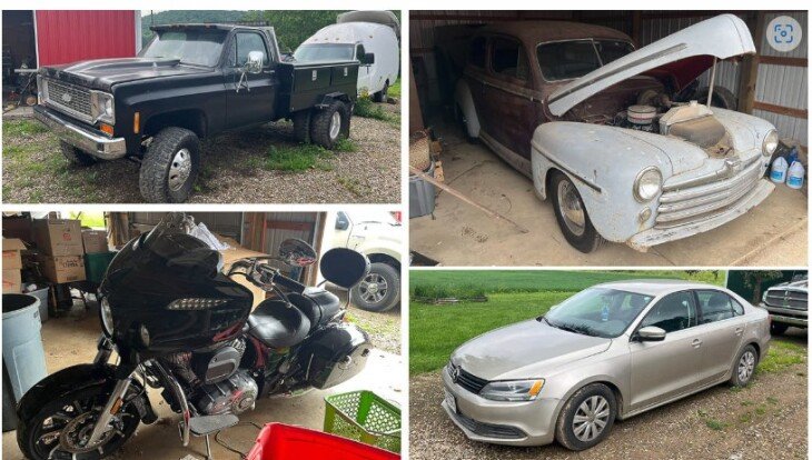 Kiko Auctioneers Presents 1948 Ford Coupe, 2017 Indian Chieftain Limited Motorcycle, 1973 Square Body Chevrolet Truck