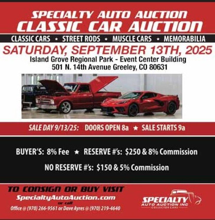 Specialty Auto Auction Presents FALL Classic Car Auction 2025