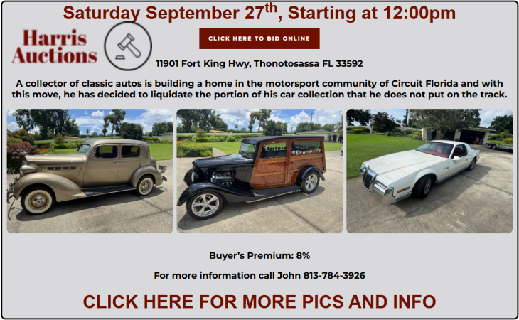 Private Collection of Classic Cars Absolute Auction - Live with Online Bidding