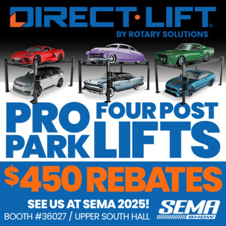 Direct Lift at SEMA 2025 Booth 36027
