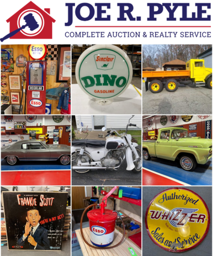Live Antique Auction - Collector Cars & Motorcycle, Advertising, Collectibles and More!