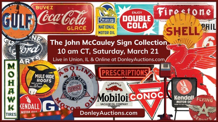 The John McCauley Sign Collection Auction - Live with Online Bidding