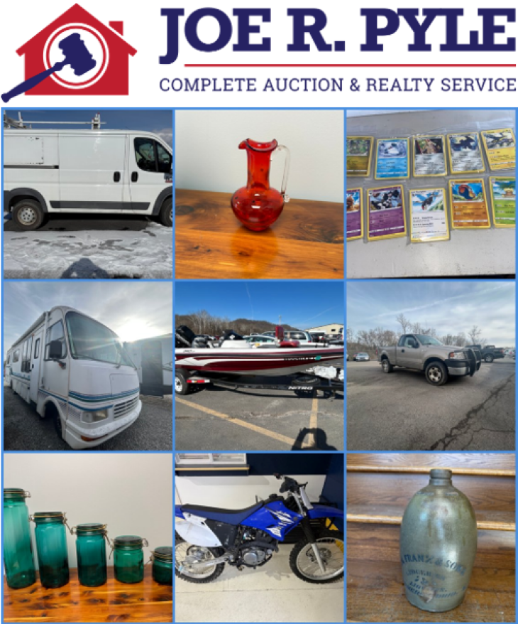 Online Personal Property Auction - Vehicles, RV, Boat, Glassware, Diecast Cars and MORE!