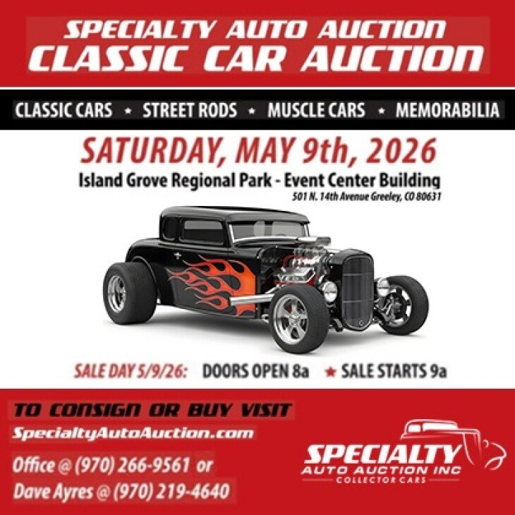 Specialty Auto Auction Presents Spring Auction 2026