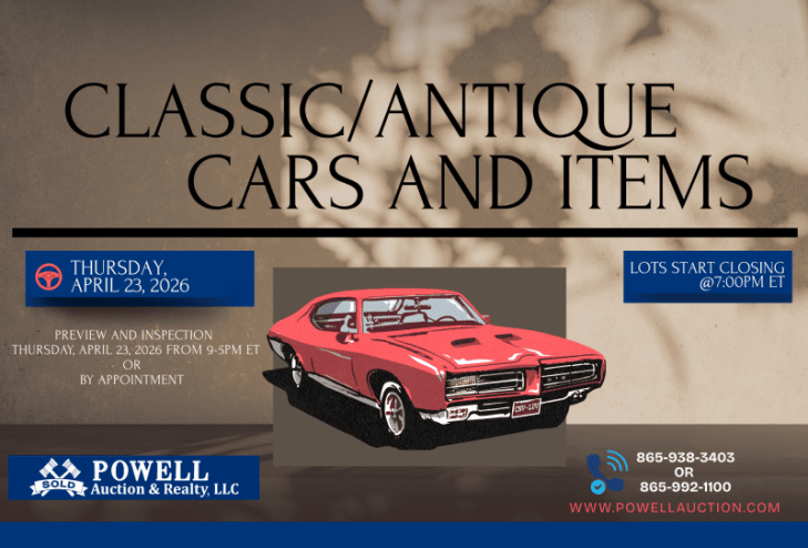 Classic Cars & Vintage Treasures Auction - Online Only Bidding