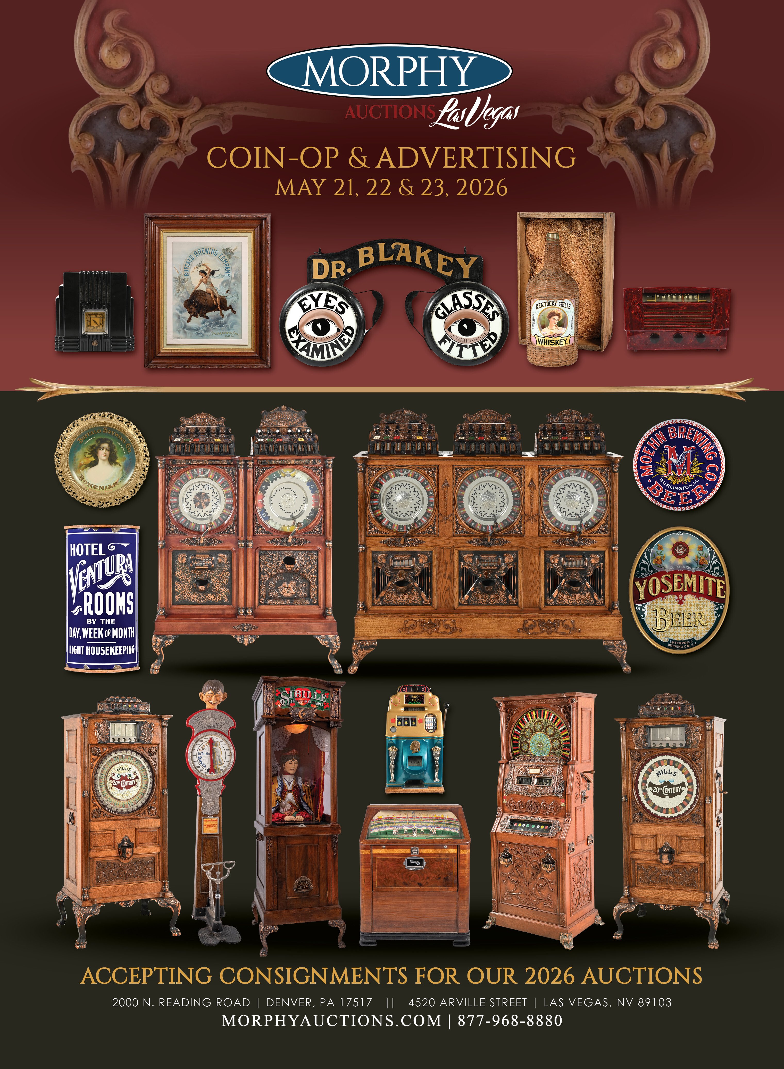 Morphy Coin-Op & Advertising Auction - Live with Online Bidding
