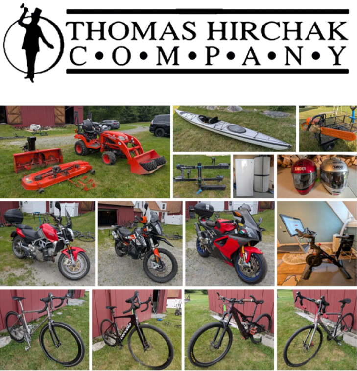 Motorcycles, Equipment, Bicycles & More -  Online Only Auction
