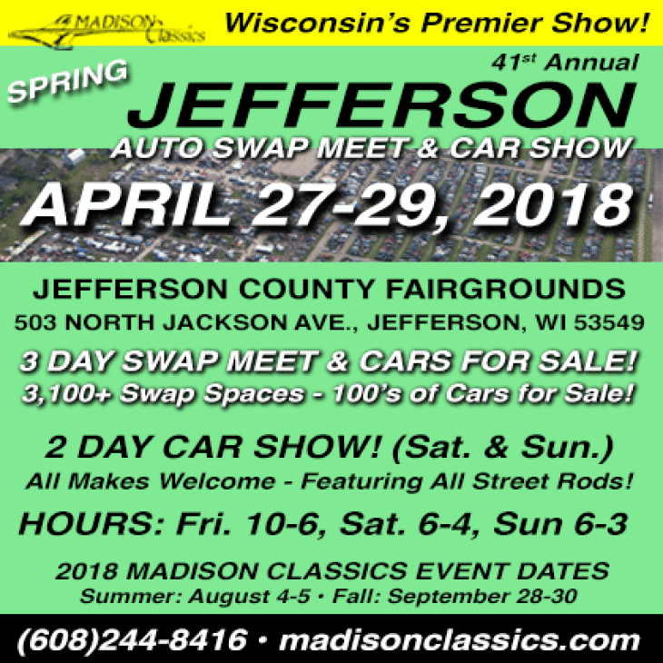 Spring Jefferson Auto Swap Meet &amp; Car Show