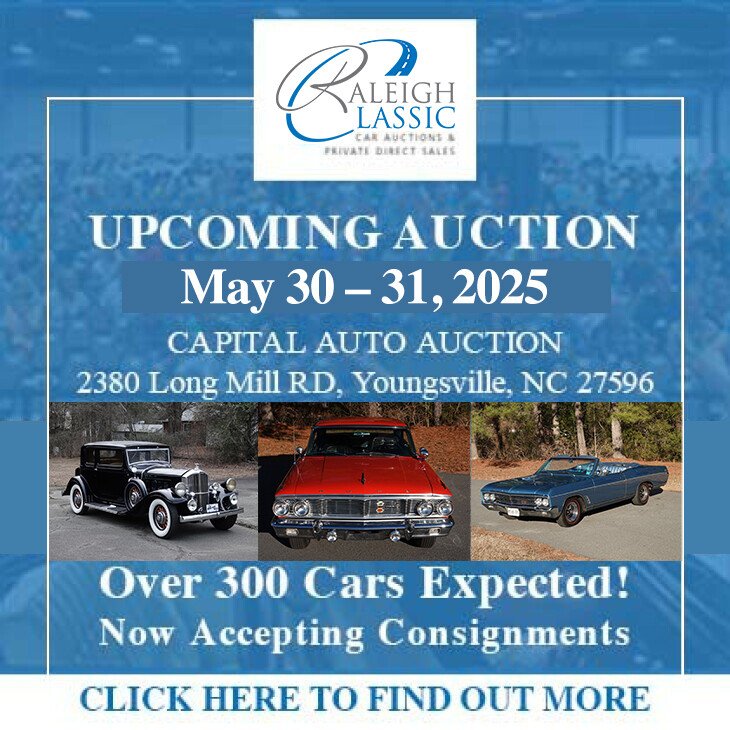 Raleigh Classic Car Auction - Spring 2025