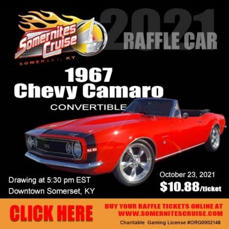 1967 CHEVROLET CAMARO RAFFLE - Somernites Cruise