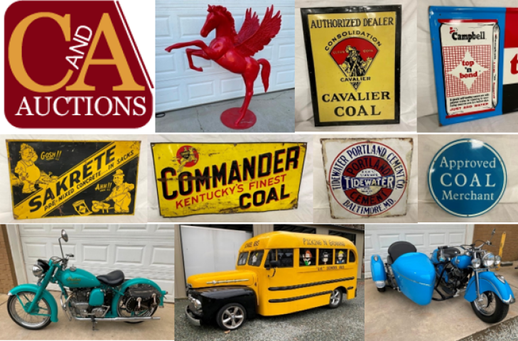 Classic Vehicles, Motorcycles & Advertising Auction - Live Event