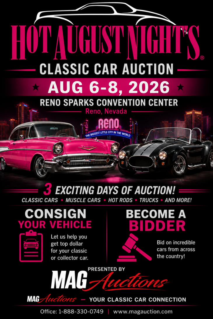 2026 Hot August Nights Collector Car Auction - Live & Online - Presented by MAG Auctions