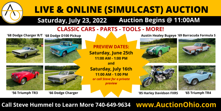 Classic Cars - Harley - Engines Auction: Live & Online Bidding
