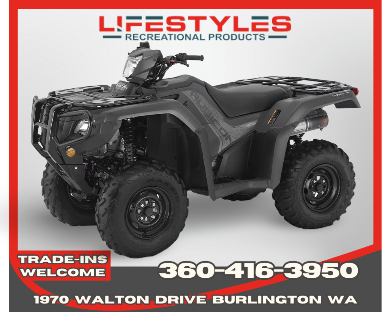 New 2026 Honda FourTrax Foreman Rubicon 4x4 EPS