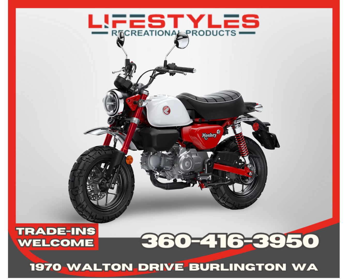 New 2025 Honda Monkey ABS