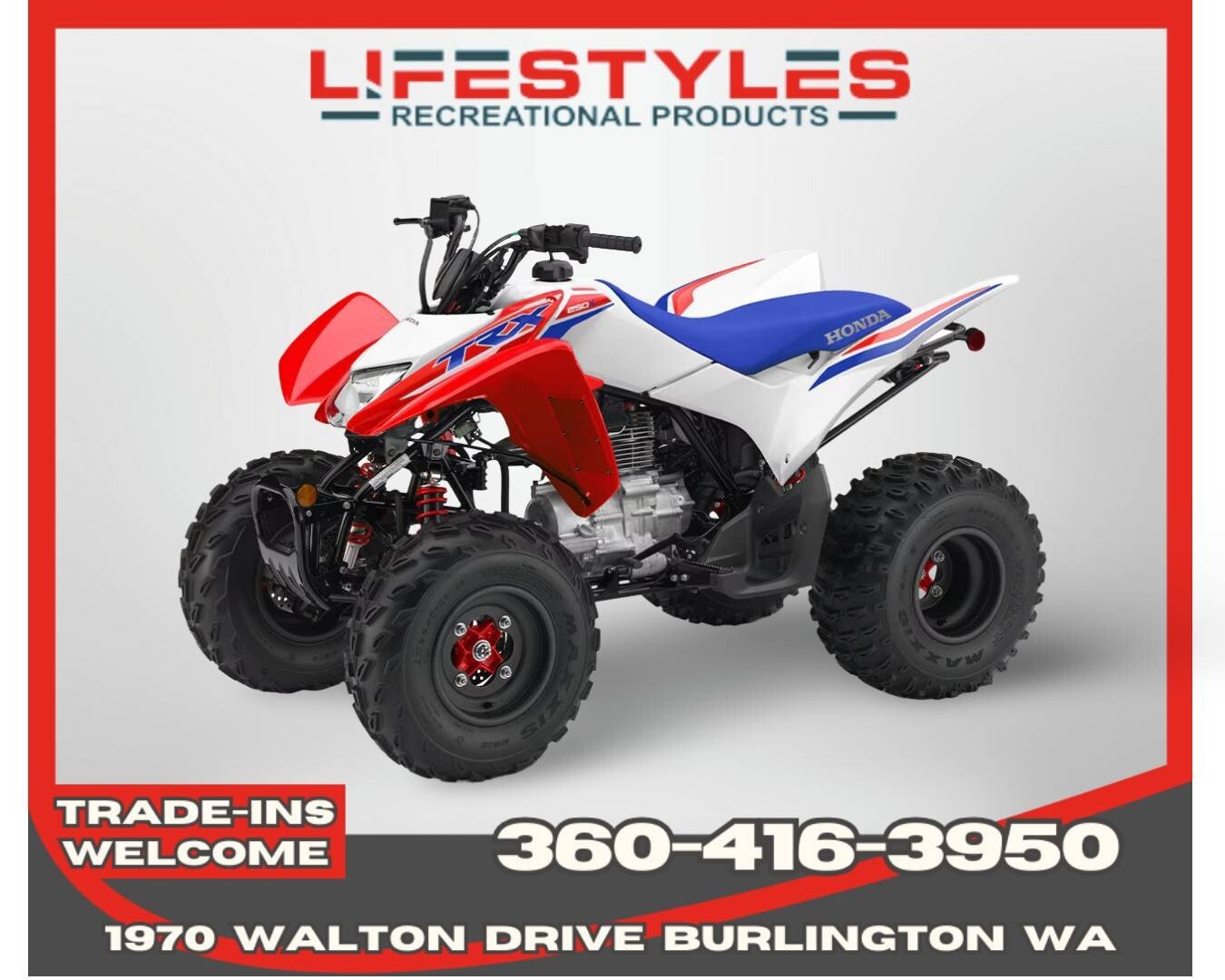 New 2026 Honda TRX250X