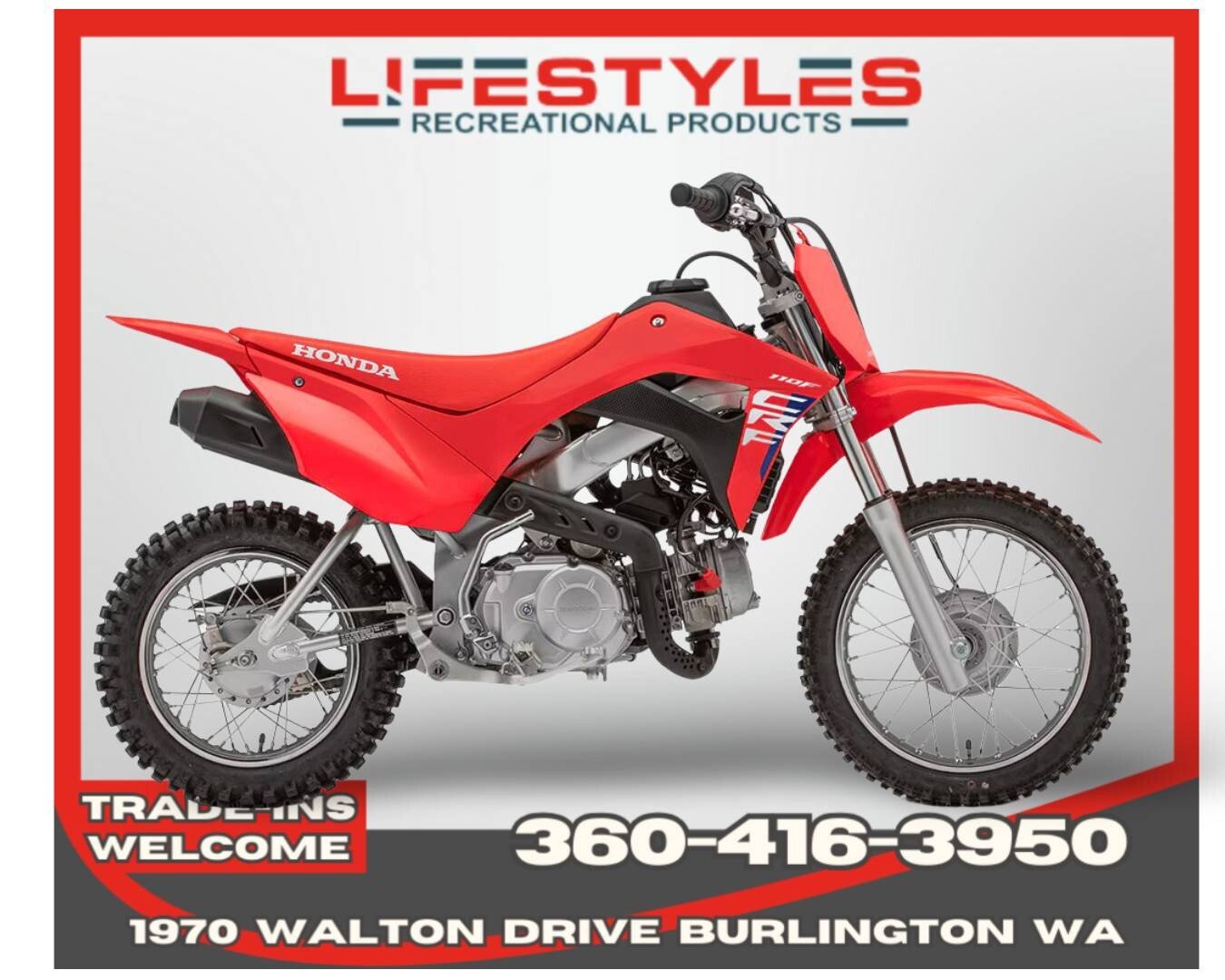 New 2026 Honda CRF110F